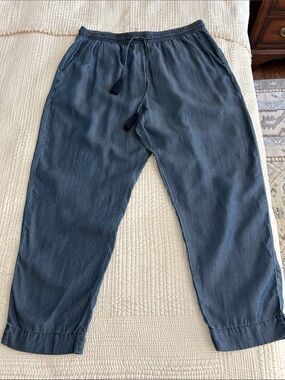 Tommy Bahama Light Wash Chambray Drawstring Pants